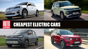 Cheapest electric cars header - May 2025